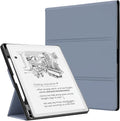 CoBak Case for 11" Kindle Scribe 3rd Generation 2025, Kindle Scribe Colorsoft with Two Viewing Angles - All New PU Leather Cover with Auto Sleep Wake, Pen Holder. Cloudy Blue