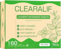 Laundry Detergent Sheets Up to 160 Loads, Wild Mint - Great For Travel,Apartments, Dorms,CLEARALIF Laundry Detergent Strips Eco Friendly & Hypoallergenic - 80 Sheets
