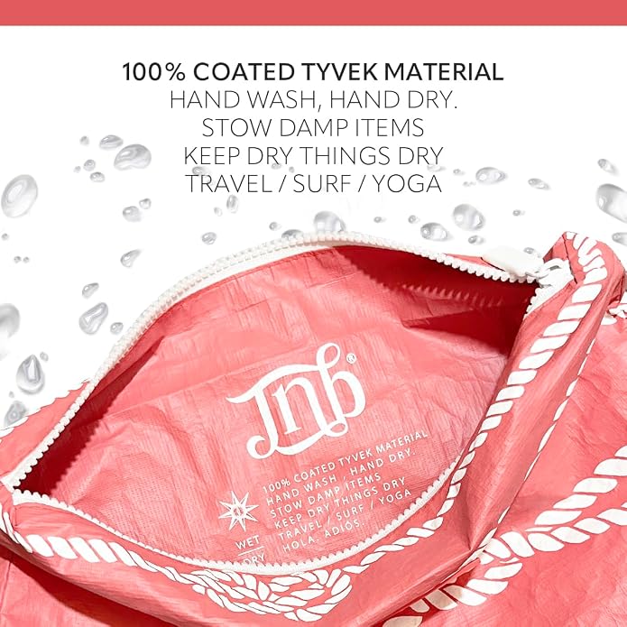 100% Coated Tyvek Material, Beach Pouch, Waterproof Pouch for Beach, Makeup Pouch, Wet Dry Bag,Clutch