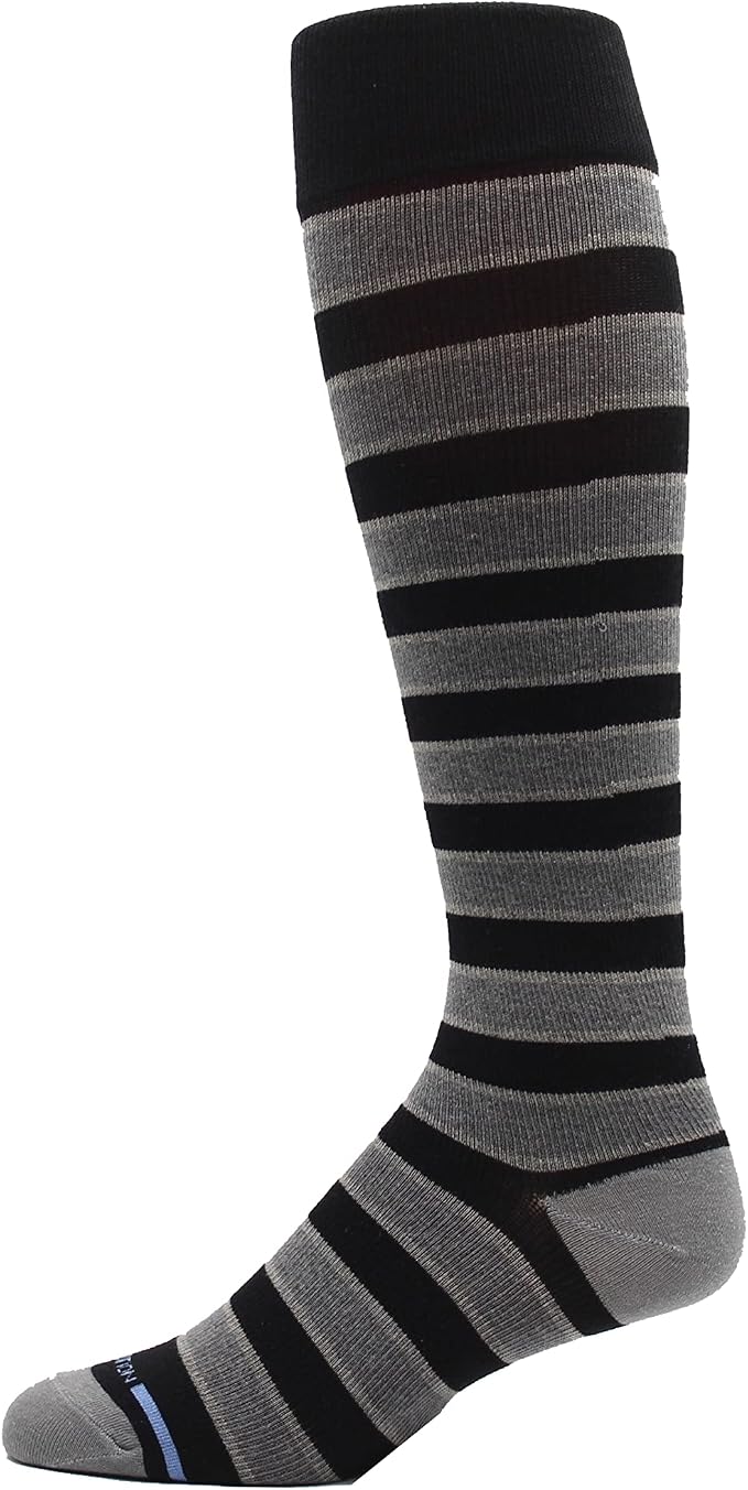 Dr. Motion 4 Pairs Men's Athletic Traveler Graduated Compression Knee High Socks