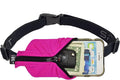 SPIbelt Running Belt Original for Women Men, Phone Holder for Running, Running Fanny Pack, Holder for Phone, Running Waist Pack, Adjustable Waist, [Fits All Phones]. Fuchsia with Black Zipper