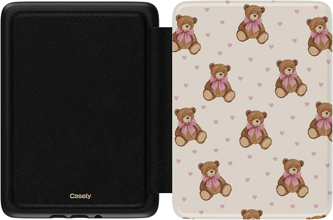 Casely Kindle Case | Cuddle Up | Teddy Bear | Compatible with 7" Kindle Colorsoft and 7" Kindle Paperwhite (12th Gen)