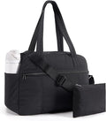 LIGHT FLIGHT Personal Item Travel Bag, Lightweight Gym Bag for Women, 20L Weekender Duffel Bag with Toiletry Pouch, Carry on Overnight Dance Duffle, Black