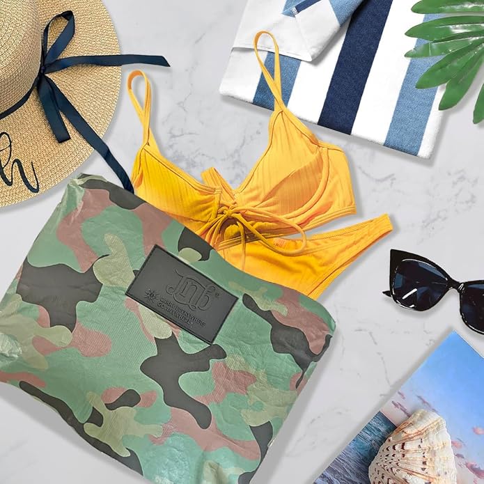 100% Coated Tyvek Material, Beach Pouch, Waterproof Pouch for Beach, Makeup Pouch, Wet Dry Bag,Clutch