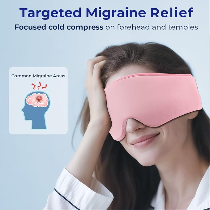 Cooling Face Mask for Morning Routine: Self Care Gifts for Women - Gel Eye Mask for Eye Care,Reduce Puffiness - Flexible Cold Compress for Skincare & Home Spa,Ice Pack Gift for Mom, Valentines Day