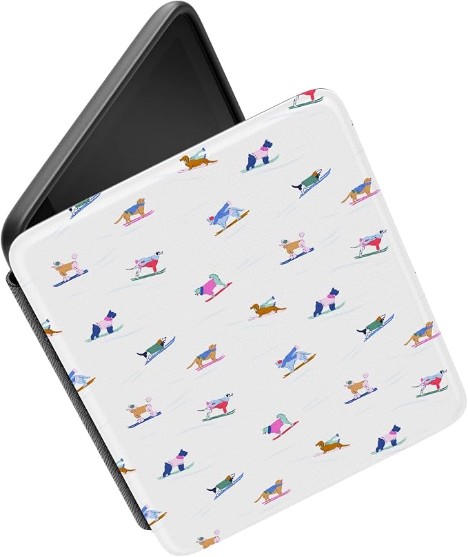 Casely Kindle Case | Powder Pups | Dog Sled | Compatible with 7” Kindle Colorsoft and 7” Kindle Paperwhite (12th Gen)