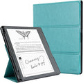 CoBak Case for Tablet Reader - All New PU Leather Cover with Auto Sleep Wake Feature for Tablet Reader 10.2" 2022 & 2024 Released with Pen Holder (not Compatible with Remarkable),Mint Green