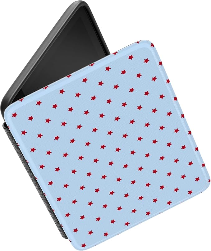 Casely Kindle Case | Tiny Stars | Red & Blue | 7” Kindle Colorsoft and 7” Kindle Paperwhite (12th Gen)