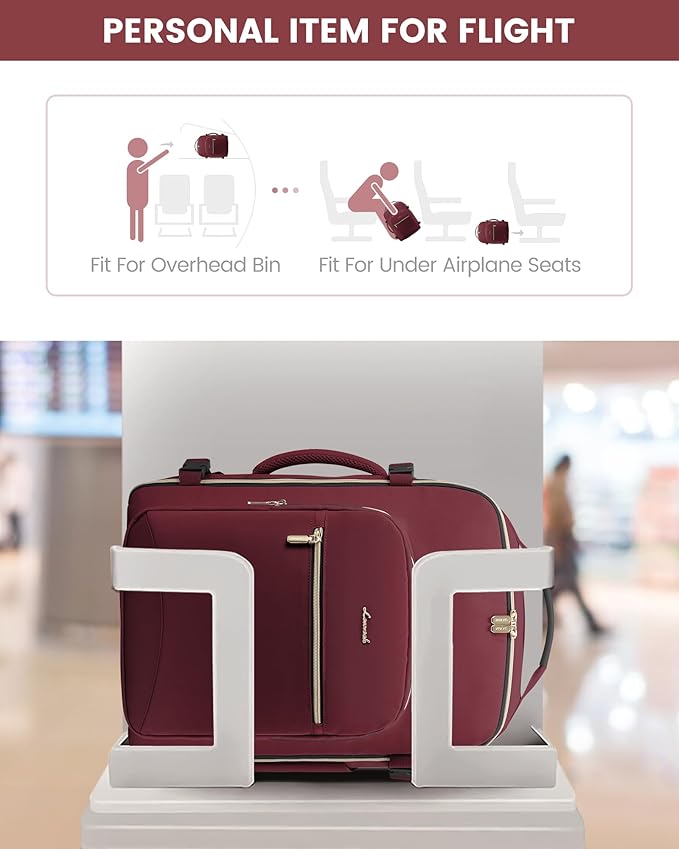 LOVEVOOK 40L Travel Backpack Flight Approved Carry on Backpack,3 Packing Cubes,Waterproof Personal Item Travel Bag,TSA Carry on Luggage Suitcase Travel Essentials,Gifts for Women & Men,fits 17" Laptop
