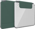 TUDIA M-FLIP Detachable Clear Magnetic Case for Kobo Libra Colour (2024) - [Auto Wake/Sleep] Shockproof Slim Transparent Back Magnetic Fold Cover with Stylus Holder (Dark Green)