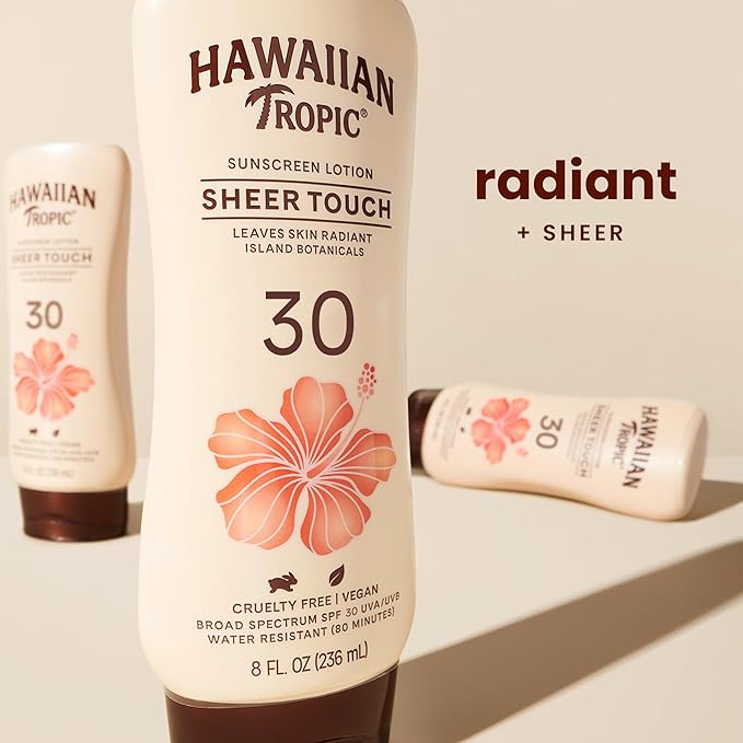 Hawaiian Tropic Sheer Touch Lotion, SPF 30, 2oz (Pack of 12)