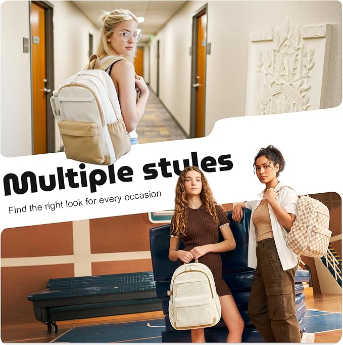 Bluboon School Backpack for Teen Girls Bookbags Elementary High School Corduroy Laptop Bags Women Travel Daypacks