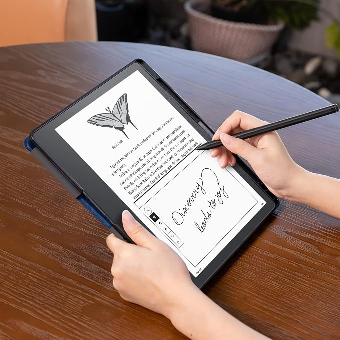 CoBak Case for Tablet Reader - All New PU Leather Cover with Auto Sleep Wake Feature for Tablet Reader 10.2" 2022 & 2024 Released with Pen Holder (not Compatible with Remarkable)