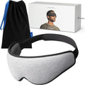 Ostrichpillow Eye Mask, Sleep Mask for Men Women 100% Blackout, No Pressure On Eyes, Soft & Breathable, Adjustable Fit, Travel Bag Included