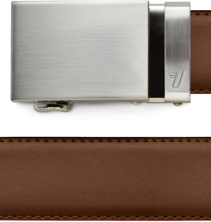 Mission Belt Men's Leather Ratchet Belt, 40mm Metal Collection
