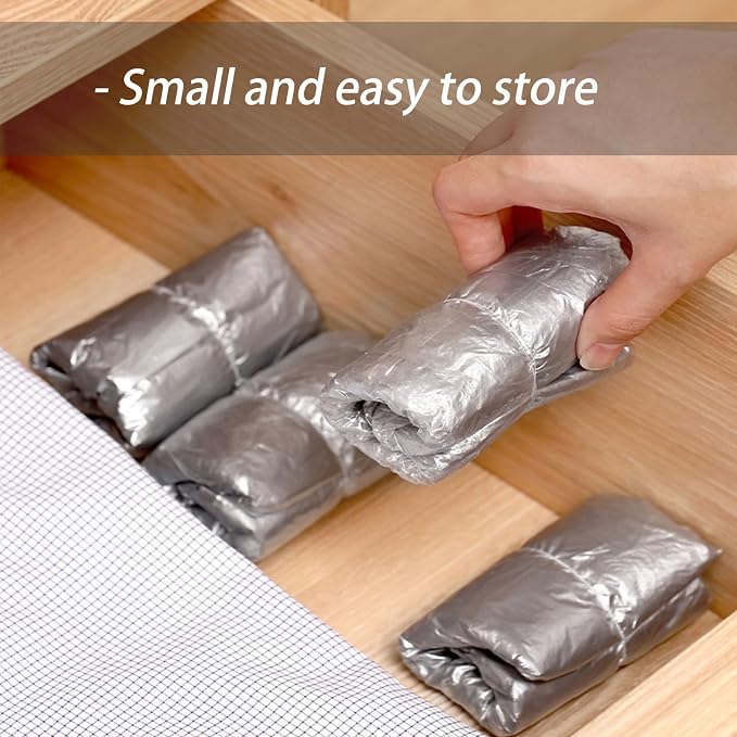 Dxcaicc Disposable Non-Slip Shoe Covers - 300 Pack (150 Pairs),Waterproof and Slip Resistant Shoe Booties Covers,Durable Shoe Protector Covers,Fits Most Size,for Carpet Floor Indoor,Clear