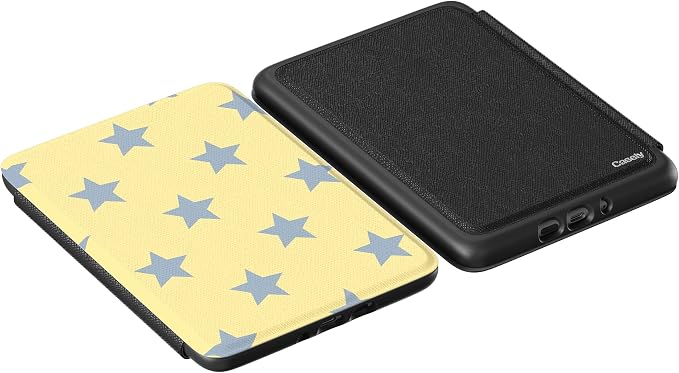 Casely Kindle Case | Shine Bright | Butter Yellow Stars | 7” Kindle Colorsoft and 7” Kindle Paperwhite (12th Gen)