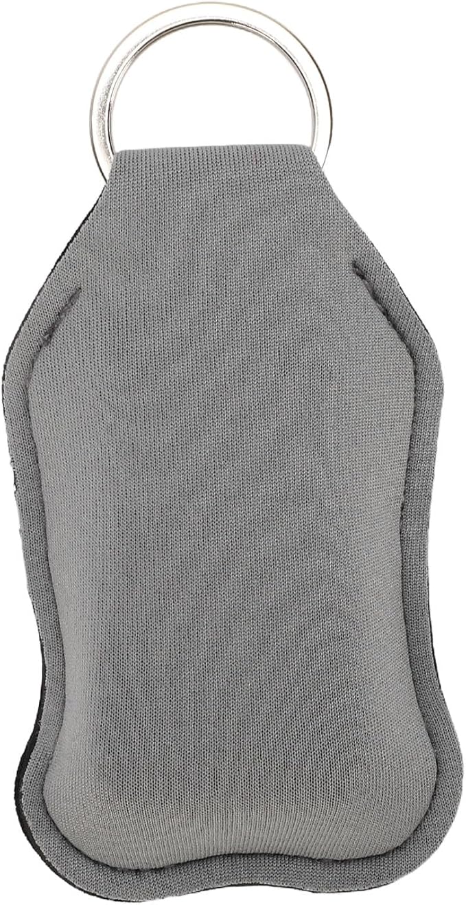 Pomya 30ml Refillable Travel Bottles | LeakProof Keychain Holders Set For Hand Sanitizer & Lotion (Gray)