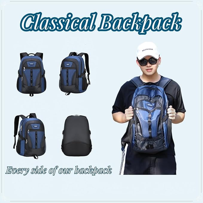 VIDOSCLA Teenage Boys Color-blocking Sports Kids Backpack Middle/High Schoolbag Elementary Student Bookbag for School Teen Boys Grey