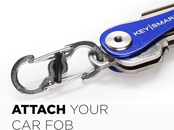 KeySmart Key Carabiners - Quick Release Dual and Mini Carabiners, Stay Organized w/Carabiner Keychains, Never Lose Your Keys