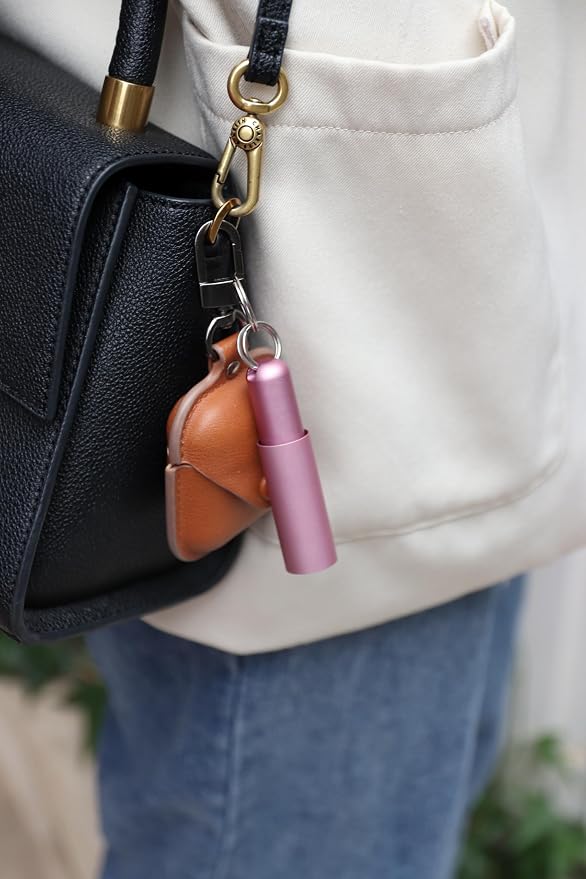 mordeco nanoSprayer Mini Perfume Refillable Bottle, Perfume Atomizer, Essential Oil Bottles, Small Spray Bottle for Travel, Everyday Carry (5ml, Pink)
