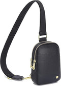 INICAT Anti Theft Crossbody Bag for Women, Small RFID Blocking Sling Purse with Zipper Lock for Travel, Vegan Leather