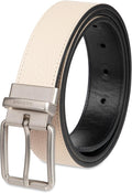 DOCKERS Men's Two-in-one Reversible Rotative Buckle Everyday Casual Dress Belt (Regular and Big & Tall Sizing)