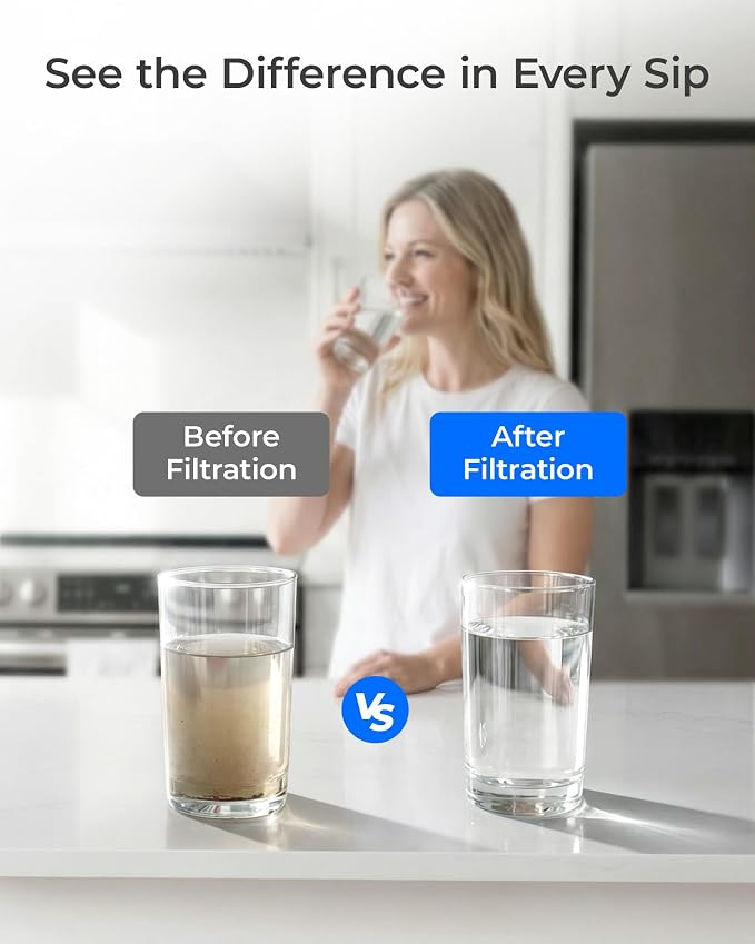 Waterdrop 4204490 Water Filter Replacement for Sub-Zero® 4204490, 4290510, 9030868, 7007067 Refrigerator Water Filter, Pack of 2