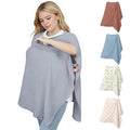 Muslin Nursing Cover Up for Breastfeeding, Soft & Breathable Cotton Breast Feeding Cover for Women, Full Privacy Breastfeeding Cover - Newborn Baby Essential, Gray