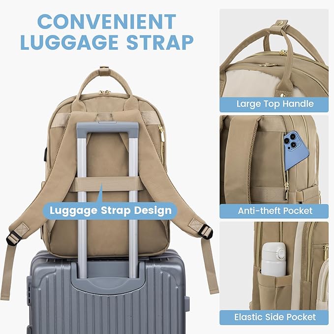 LOVEVOOK Laptop Backpack for Women with Laptop Compartment,Fits 17" Laptop