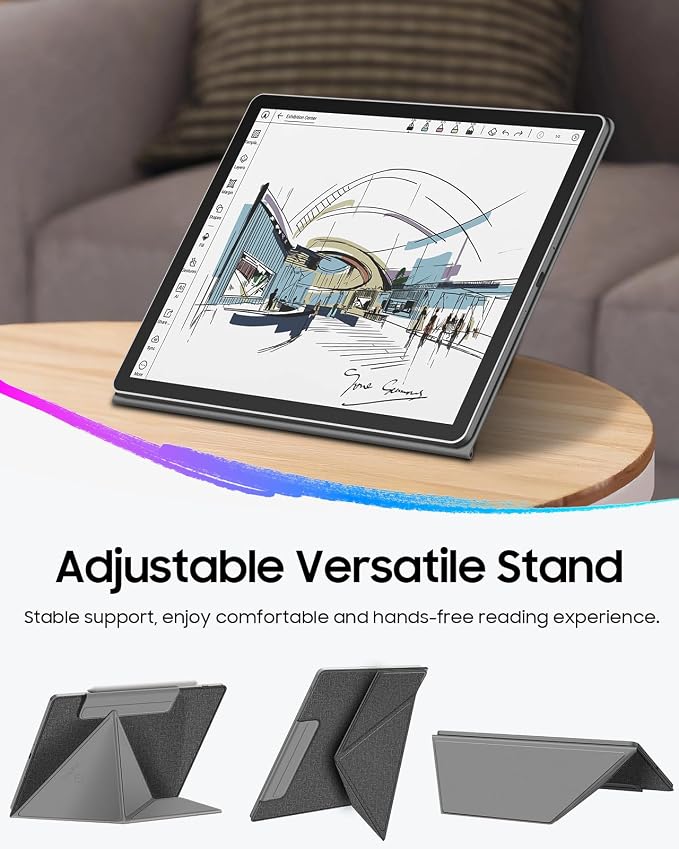 Fintie Case for 11" Kindle Scribe 2025 (3rd Gen) and Kindle Scribe Colorsoft 2025 (1st Gen), Slim Lightweight Multi-Viewing Angles Stand Detachable Magnetic Cover with Pen Buckle, Gray