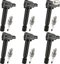 UF242 Ignition Coil Packs and Iridium Spark Plugs Compatible with Honda Accord Odyssey Acura TL RL CL 3.0L 3.2L 3.5L V6