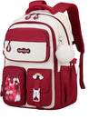 VIDOSCLA Vivid Girls' School Backpack Kids Elementary Schoolbag Primary Backpack with Multi-Pocket Design