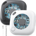 2-Pack Air Tracker Tags Compatible with Apple Find My (iOS Only), Bluetooth Tracker, Smart Keys Finder and Item Locator for Wallet Luggage Backpack (1B1W)