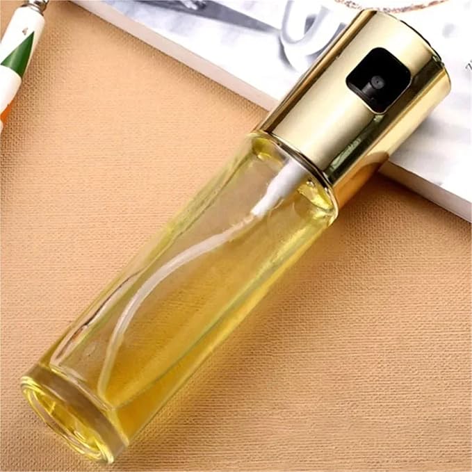 Portable Spray Type Liquid Storage Bottle, Handheld Sprayer Container(Gold)