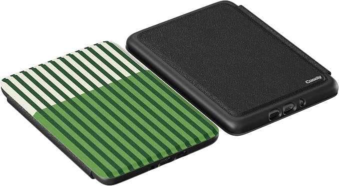 Casely Kindle Case | Clubhouse | Fairway Stripes | Compatible with 7” Kindle Colorsoft and 7” Kindle Paperwhite (12th Gen 2024 Models)