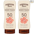 Hawaiian Tropic Sheer Touch Ultra Radiance Lotion Sunscreen SPF 50, 8 Fl Oz Twin Pack, Hawaiian Tropic Sunscreen SPF 50, Sunblock, Oxybenzone Free Sunscreen, Body Sunscreen Pack, 8 Fl Oz each