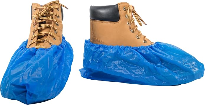 Waterproof Shoe Covers Disposable Non Slip Extra Large Boot Cover - (40 Pairs)