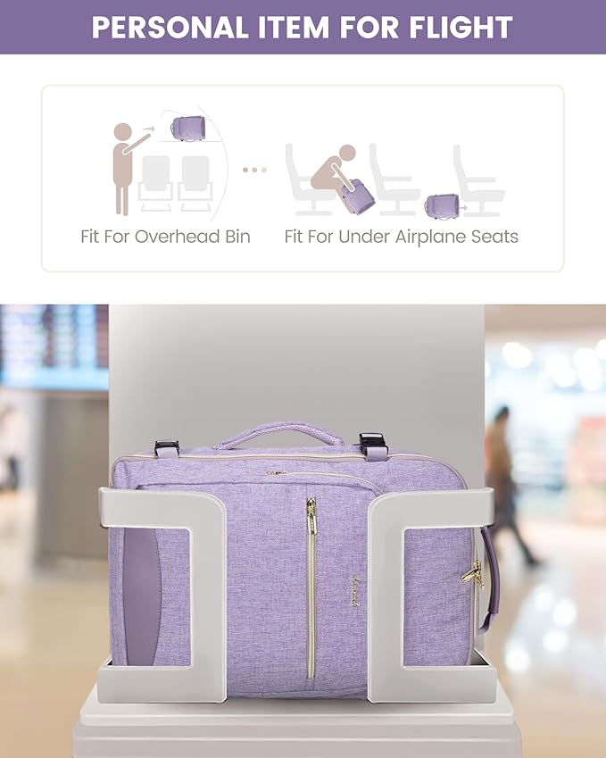 LOVEVOOK 40L Travel Backpack Flight Approved Carry on Backpack,3 Packing Cubes,Waterproof Personal Item Travel Bag,TSA Carry on Luggage Suitcase Travel Essentials,Gifts for Women & Men,fits 17" Laptop
