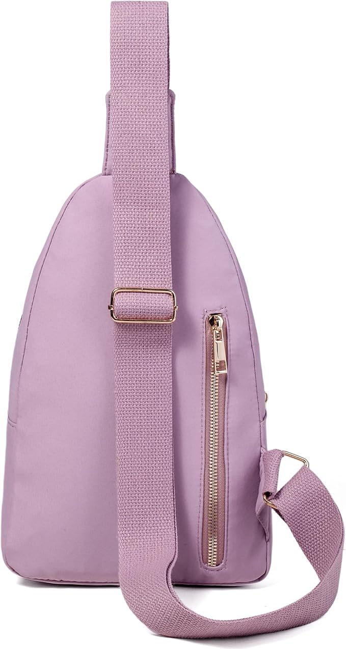 Banelu Crossbody Sling Backpack Sling Bag for Women, Small Chest Bag Daypack Fanny Pack Cross Body Bag for Hiking Traveling Outdoors