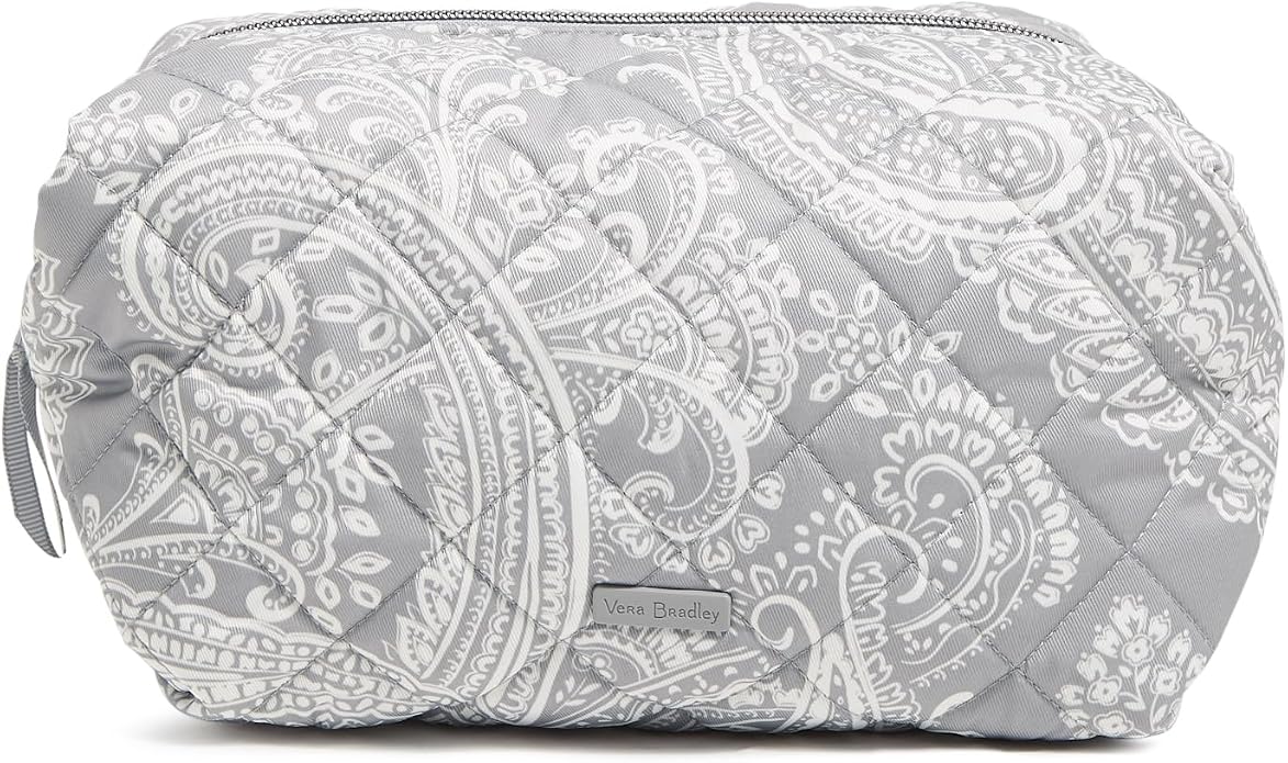 Vera Bradley Women's Performance Twill Large Cosmetic Makeup Organizer Bag