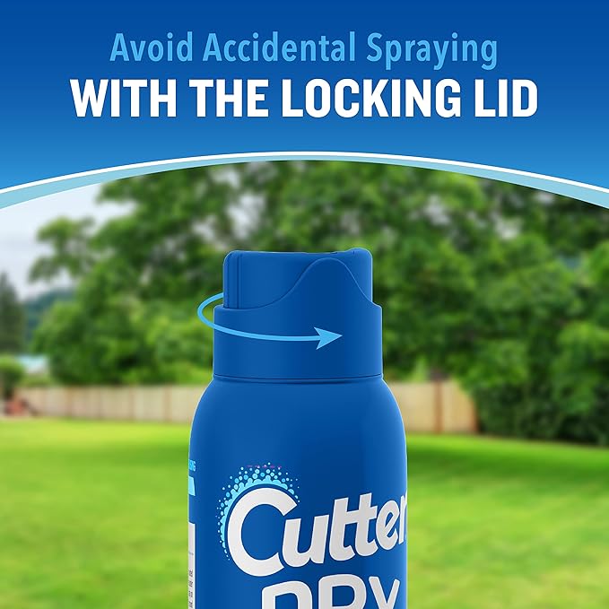 Cutter Dry Insect Repellent, Mosquito Repellent, Not Oily Or Greasy, 10% DEET , 4 Ounce (Aerosol Spray)