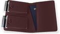 Kings Loot Passport Holder Wallet – RFID Blocking Leather Travel Wallet with Built-in Airtag Holder – Holds 1-6 Cards & Passport – Easy Pull Tab – Slim & Stylish Wallets (Berrywood)