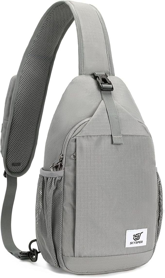 SKYSPER Sling Bag RFID Cross Body Bag Recycled Crossbody Backpack Travel Daypack
