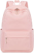 LOIDOU Backpack for Girls School Backpacks Bookbags for Elementary Middle School Women Laptop Backpacks (Solid Pink, L-17)
