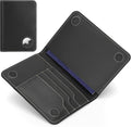 ALLIVE Passport Holder for Travel, Genuine Leather Passport Holder with AirTag Slot, Magnetic Closure, RFID Blocking Passport Cover Travel Wallet for Women Men