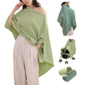 TADO MUSLIN 2-Pack Nursing Covers for Breastfeeding, 100% Organic Cotton Muslin Nursing Cover for Mom, Soft Breathable Breastfeeding Cover, Full Privacy Cover for Nursing, Regular Coverage Green