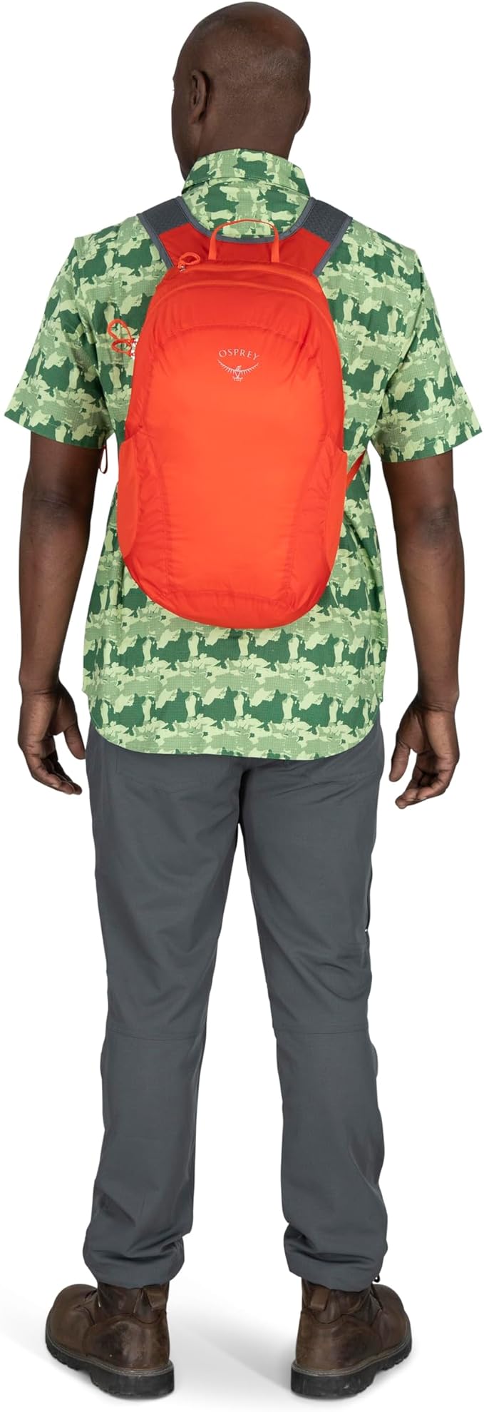Osprey Ultralight Collapsible Stuff Pack - Lightweight, Packable Travel Backpack — Extra Bag For Travel and Every Day — 18 L Capacity Daypack to Expand Luggage, Tundra Green