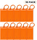 50 Pack Luggage Tags for Suitcases, Airplane Travel Essentials for Flying, International Travel Must Haves, and Luggage Accessories by Sodsay