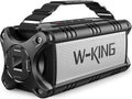W-KING Bluetooth Speaker Loud, 90W Max IPX6 Waterproof Portable Outdoor Speaker, 50W Deep Bass Subwoofer/40H/EQ/Dual Pairing/TF/AUX, Large Boombox Wireless Speakers for Home, Party, Camping, Beach